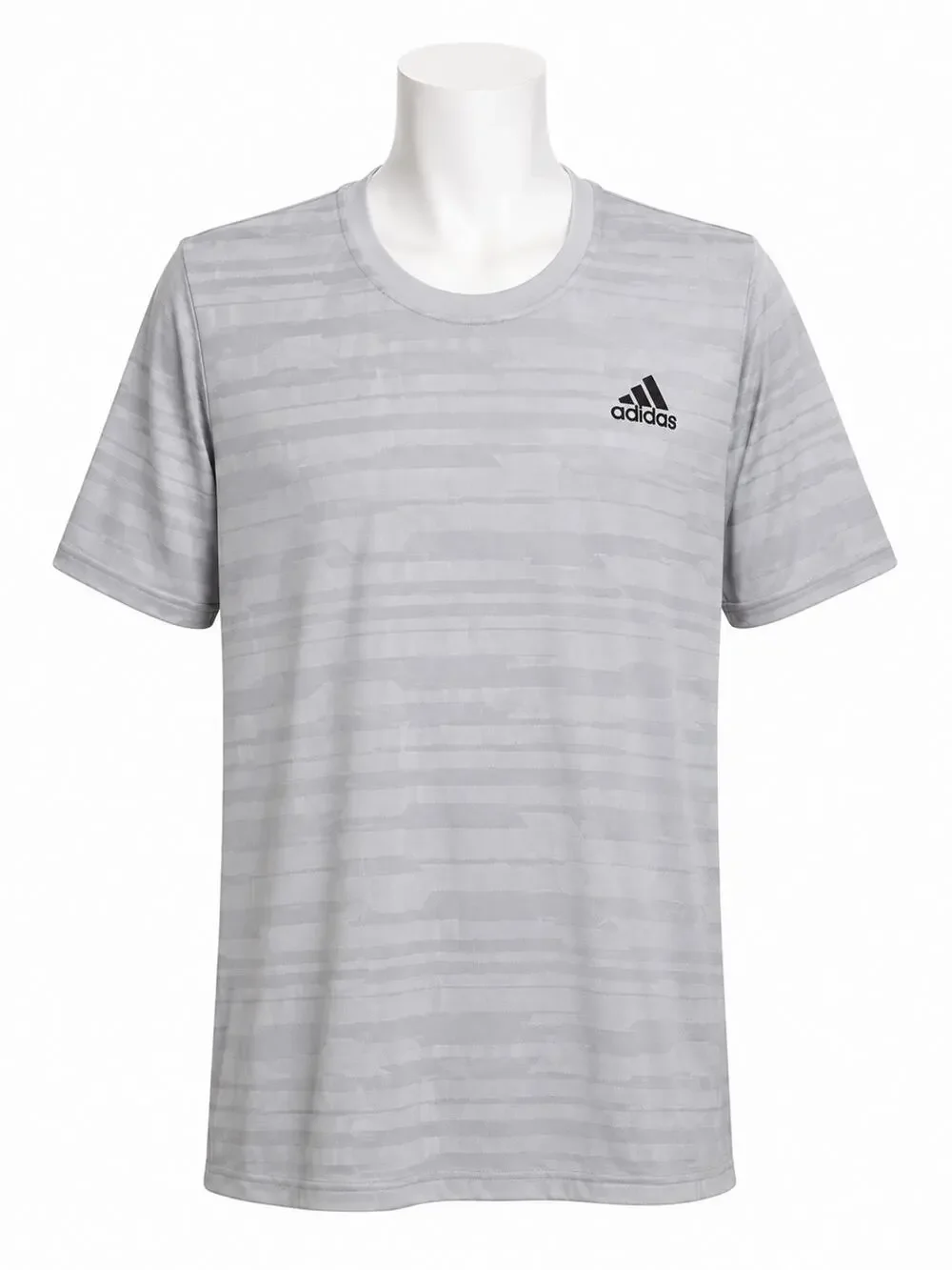 Adidas FreeLift Tee Shirt Mens Sz Large Gray Short Sleeve
